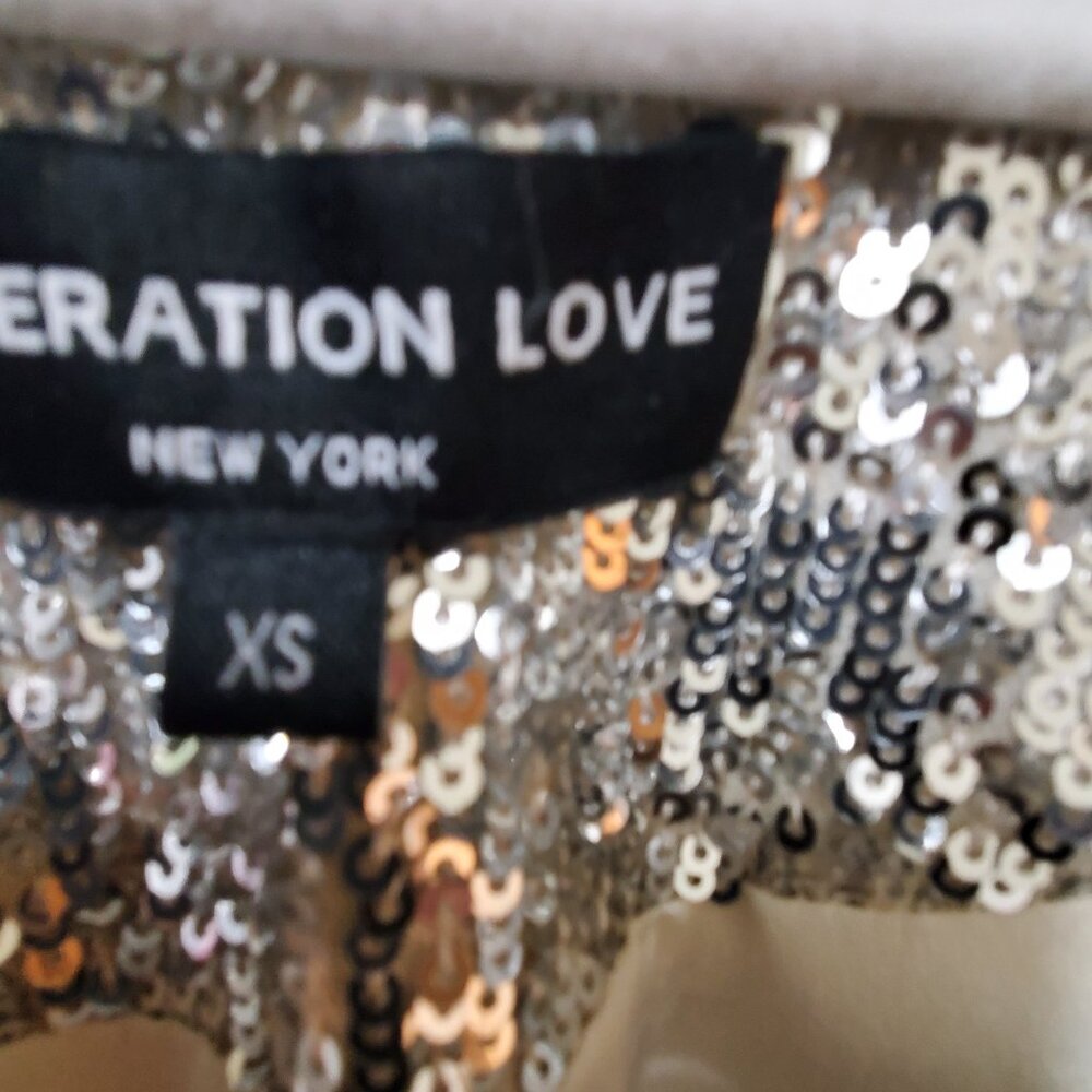 Generation Love Robin Sequin Moto Jacket Color Ar… - image 2
